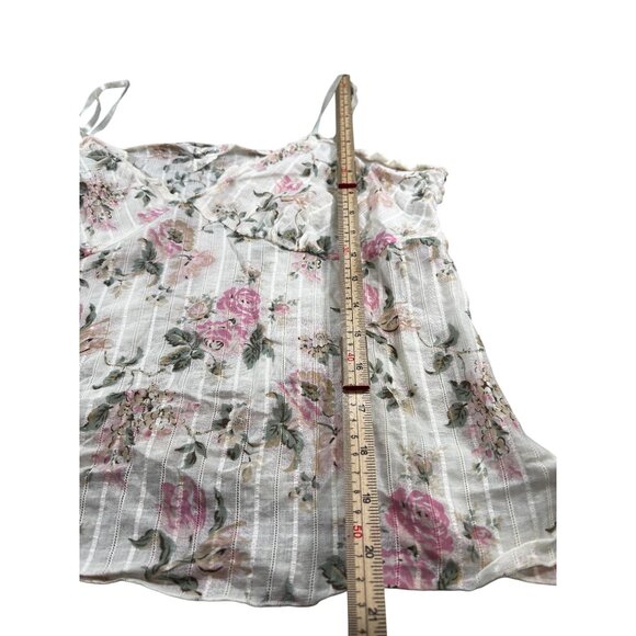 Aeropostale Womens Floral Spaghetti Strap Top L - Picture 6 of 9